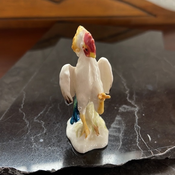 Vintage Miniature Ceramic Rooster Figurine - Picture 2 of 10